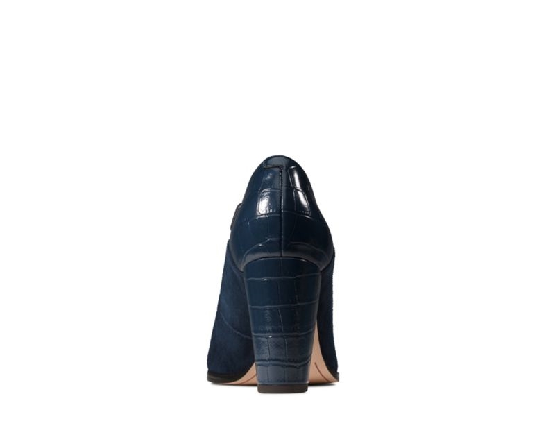 Clarks Kaylin Alba Heeled Shoes Black Shoes Navy Women - India H0H5385-R3