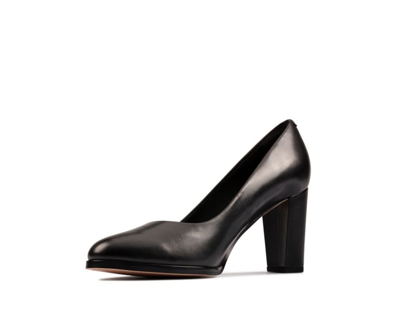 Clarks Kaylin Cara 2 Heeled Shoes Wide Fit Shoes Black Women - India Q6M7447-P9