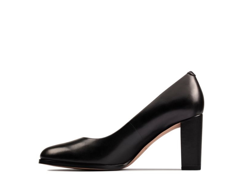 Clarks Kaylin Cara 2 Heeled Shoes Wide Fit Shoes Black Women - India Q6M7447-P9