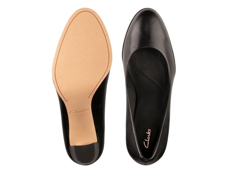 Clarks Kaylin Cara 2 Heeled Shoes Wide Fit Shoes Black Women - India Q6M7447-P9