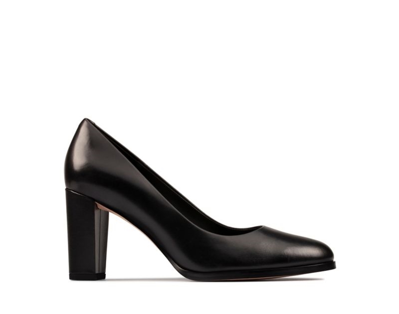 Clarks Kaylin Cara 2 Heeled Shoes Wide Fit Shoes Black Women - India Q6M7447-P9