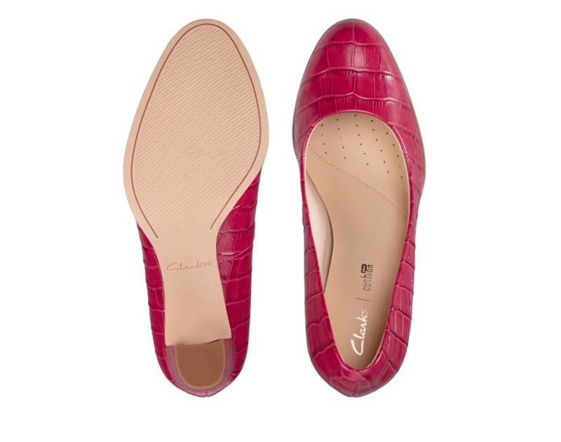Clarks Kaylin Cara Heeled Shoes Heels Pink Women - India E8G8191-G4