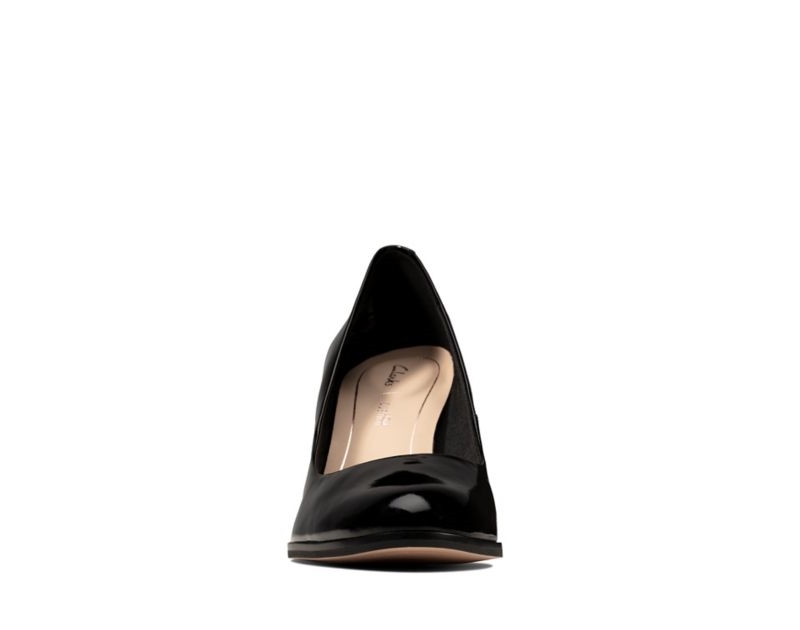 Clarks Kaylin Cara Heeled Shoes Wide Fit Shoes Black Women - India F8Y6166-L6