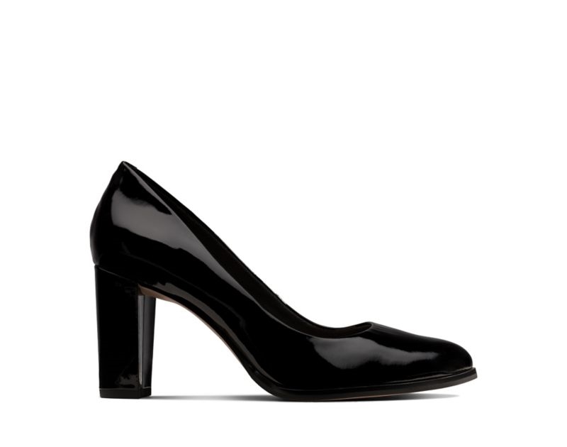 Clarks Kaylin Cara Heeled Shoes Wide Fit Shoes Black Women - India F8Y6166-L6