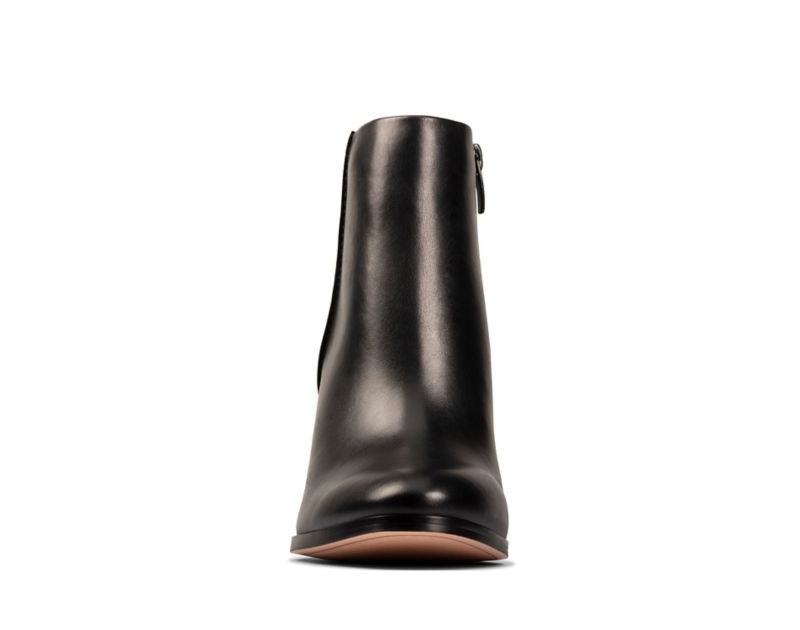Clarks Kaylin Fern Ankle Boots Black Women - India J2I6713-P9