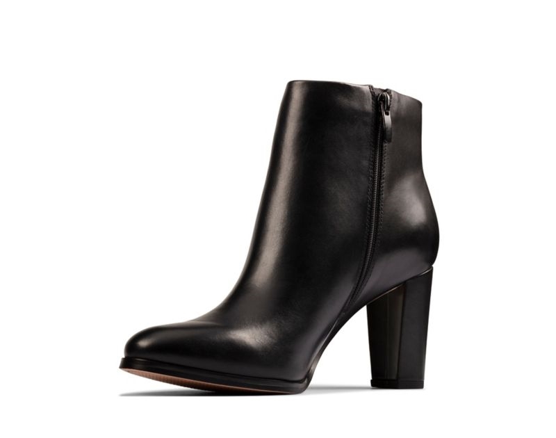 Clarks Kaylin Fern Ankle Boots Black Women - India J2I6713-P9