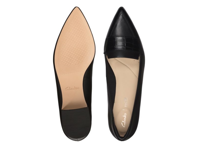 Clarks Laina 15 Loafers Ballet Pumps Black Women - India S7I9614-X9