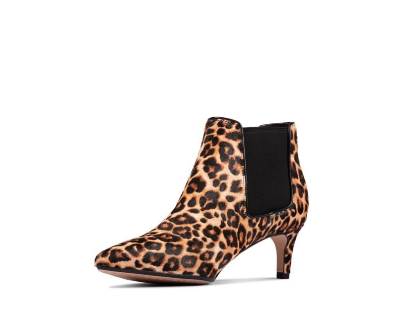 Clarks Laina 55 Ankle Boots Leopard Women - India Q3E4765-I0