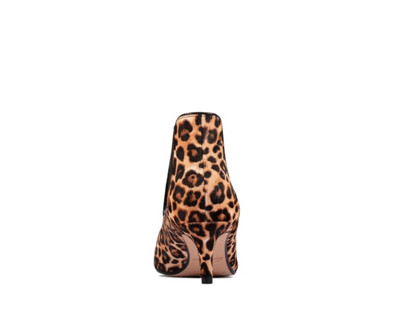 Clarks Laina 55 Ankle Boots Leopard Women - India Q3E4765-I0