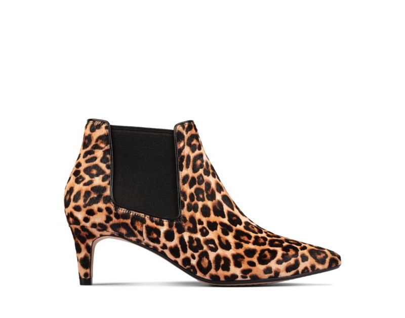 Clarks Laina 55 Ankle Boots Leopard Women - India Q3E4765-I0