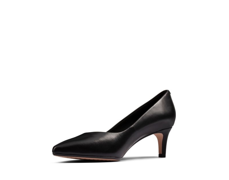 Clarks Laina 55 Court Pumps Heels Black Women - India G9F3754-C2