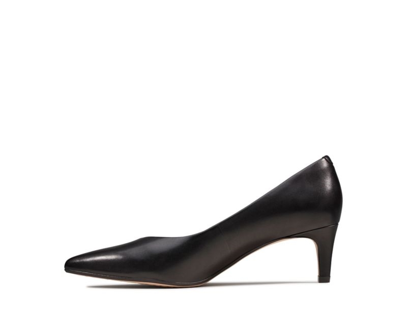 Clarks Laina 55 Pumps Wide Fit Shoes Black Women - India K0R0794-V7