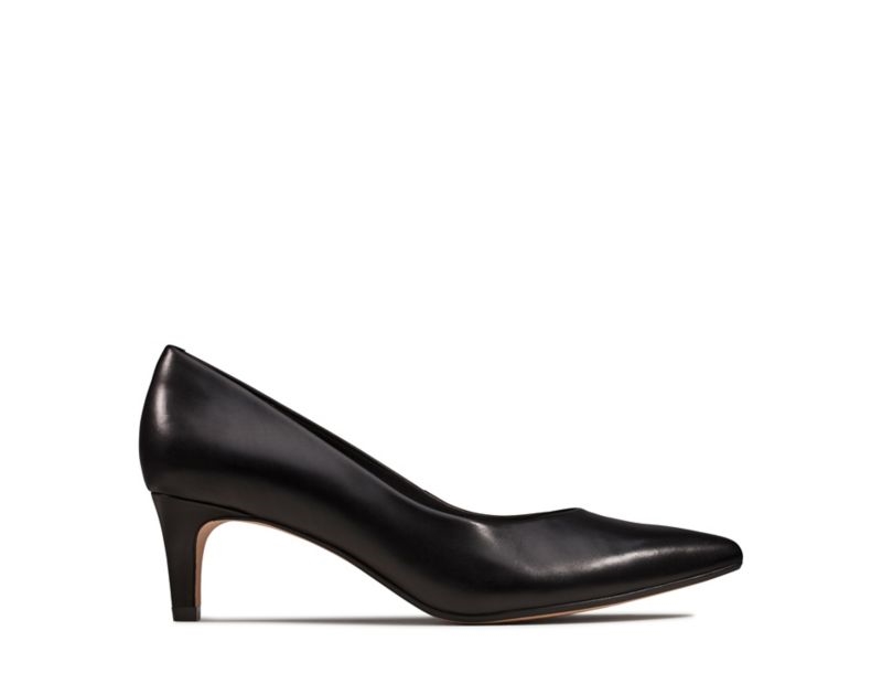 Clarks Laina 55 Pumps Wide Fit Shoes Black Women - India K0R0794-V7