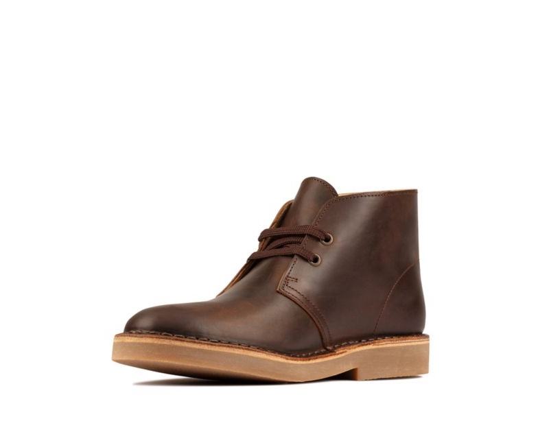 Clarks Lightweight Desert Boots Dark Brown Women - India Y7B0895-S4