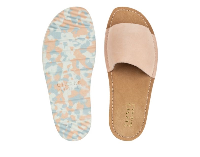 Clarks Lunan Sliders Light Pink Women - India P4Z5099-N5