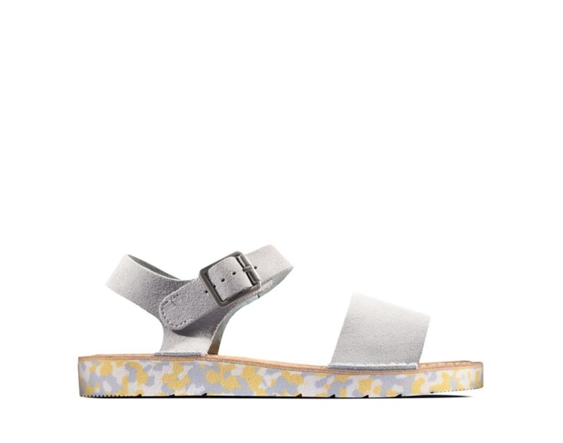 Clarks Lunan Strap. Flat Sandals Light Blue Women - India T6Y1197-Q3