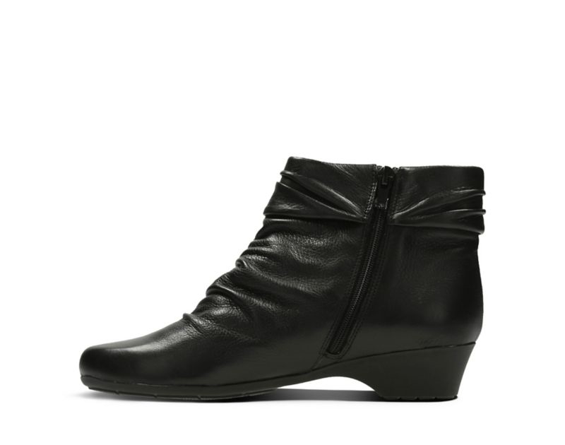 Clarks Matron Ella Ankle Boots Black Women - India G0R2165-R9