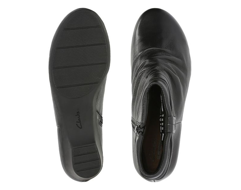 Clarks Matron Ella Ankle Boots Black Women - India G0R2165-R9