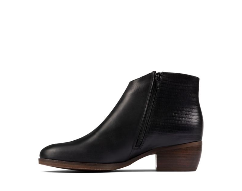 Clarks Mila Myth Ankle Boots Black Women - India T4A2039-P5