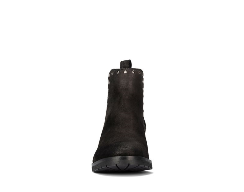 Clarks Mila Top Chelsea Boots Black Women - India E9L9759-X9