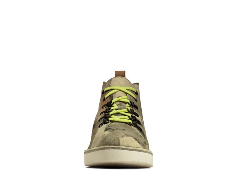 Clarks Nala Hike Boots Wallabee Boots White Camo Women - India B9D4753-N6