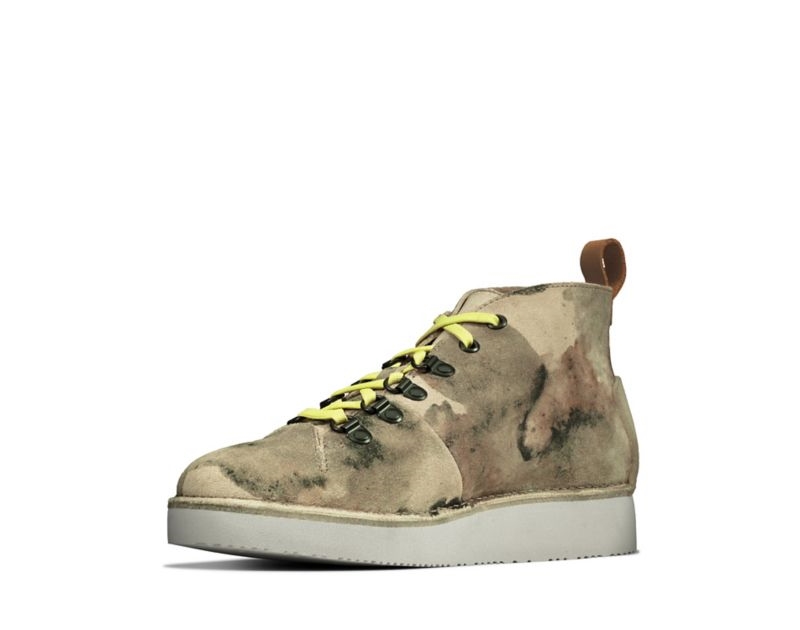 Clarks Nala Hike Boots Wallabee Boots White Camo Women - India B9D4753-N6