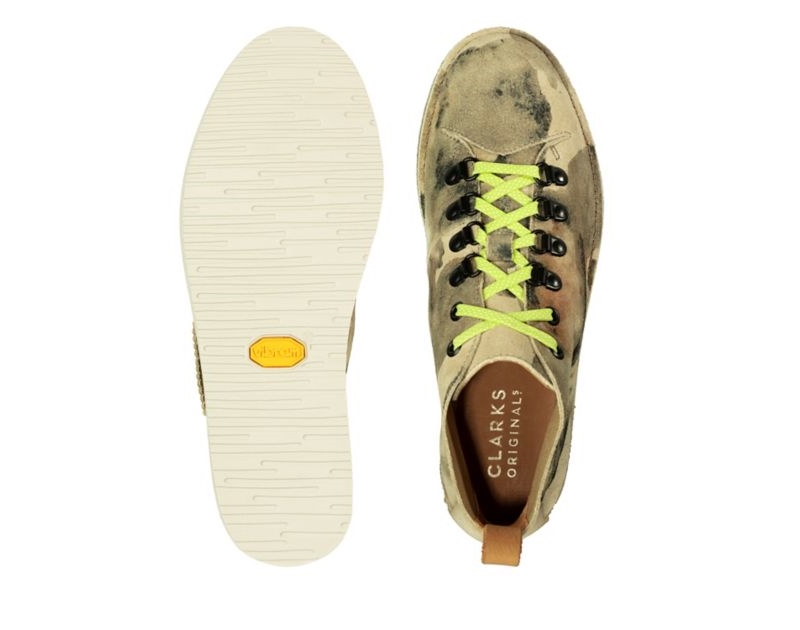 Clarks Nala Hike Boots Wallabee Boots White Camo Women - India B9D4753-N6