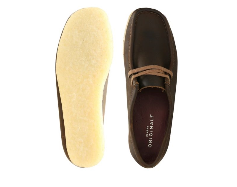 Clarks Originals Wallabee Boots Flat Shoes Dark Brown Women - India I6Y6808-Z8