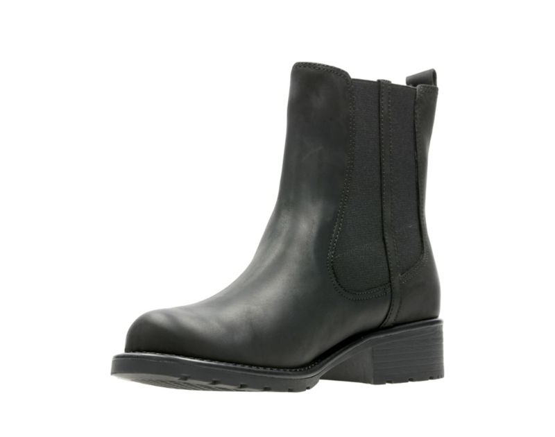 Clarks Orinoco Club Chelsea Boots Black Women - India N3T0256-K3
