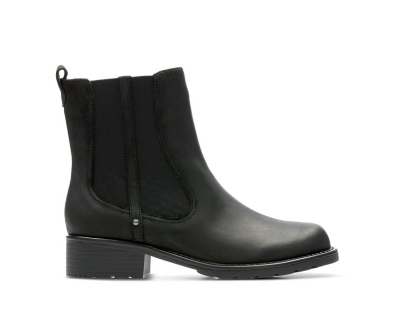 Clarks Orinoco Club Chelsea Boots Black Women - India N3T0256-K3