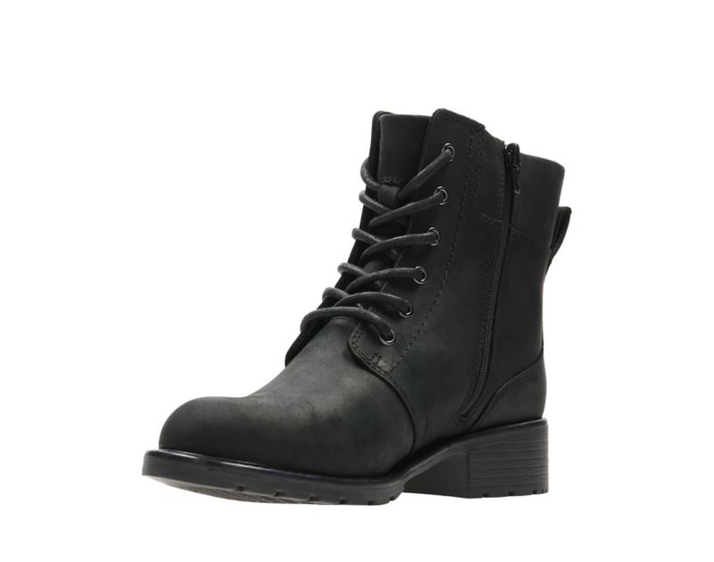 Clarks Orinoco Spice Ankle Boots Black Women - India B2N0523-N2
