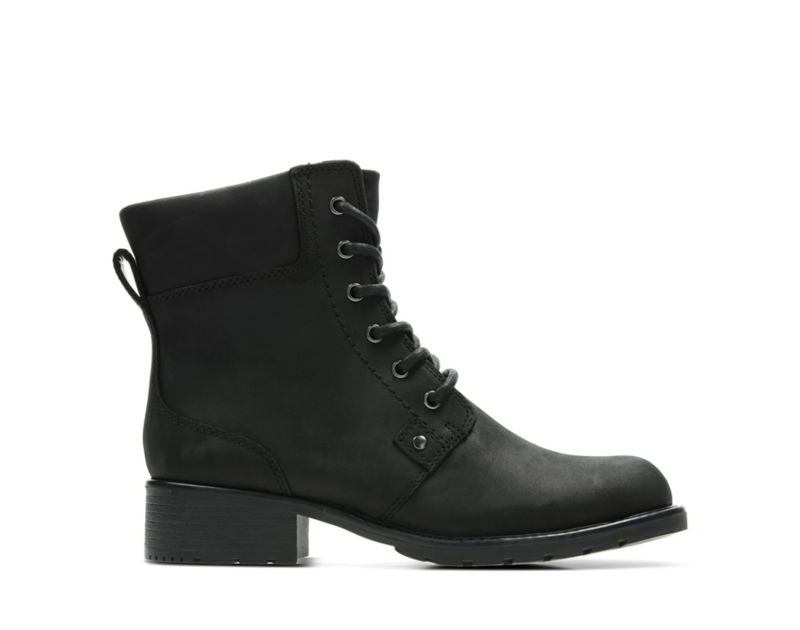 Clarks Orinoco Spice Ankle Boots Black Women - India B2N0523-N2