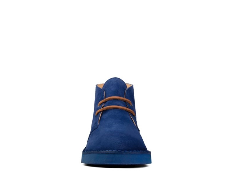 Clarks Ortholite Desert Boots Blue Women - India U7T3140-J6