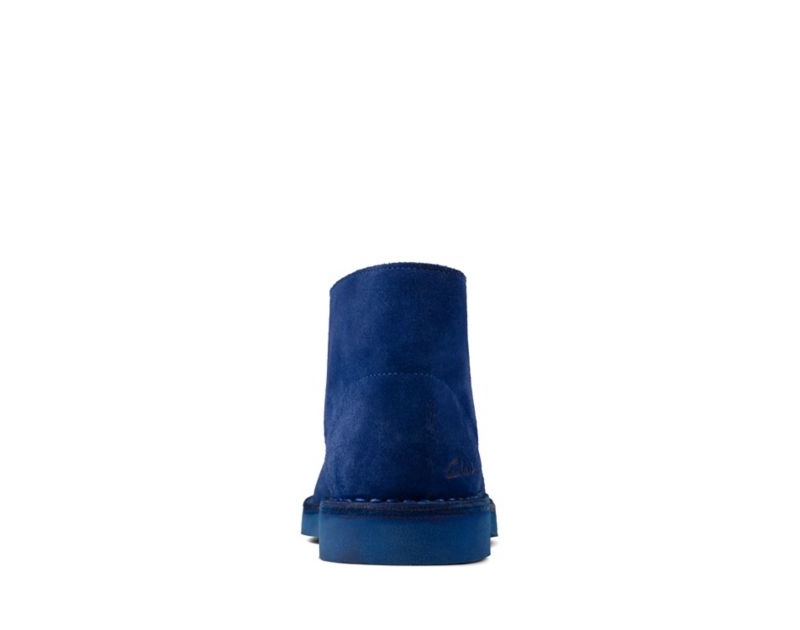 Clarks Ortholite Desert Boots Blue Women - India U7T3140-J6