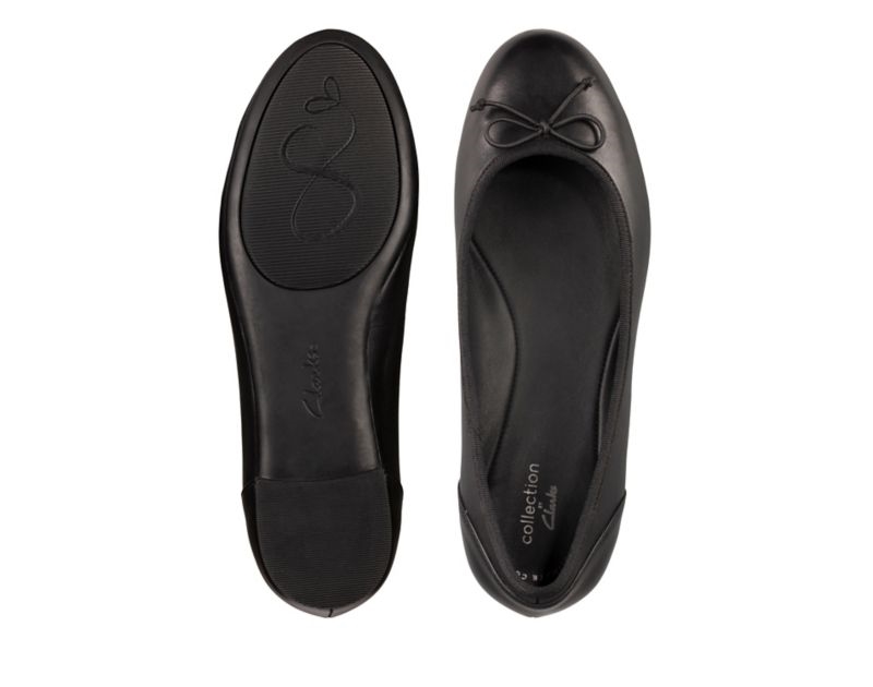 Clarks Patale Ballet Pumps Flat Shoes Black Women - India W8A5182-Z1