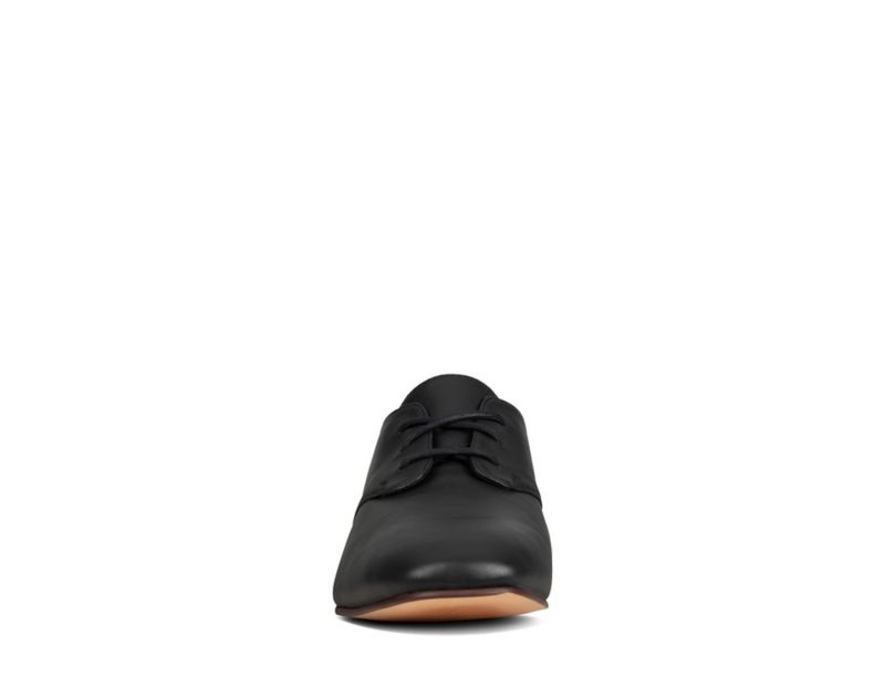 Clarks Pure 2 Lace Flat Shoes Black Women - India P5T4661-Z1