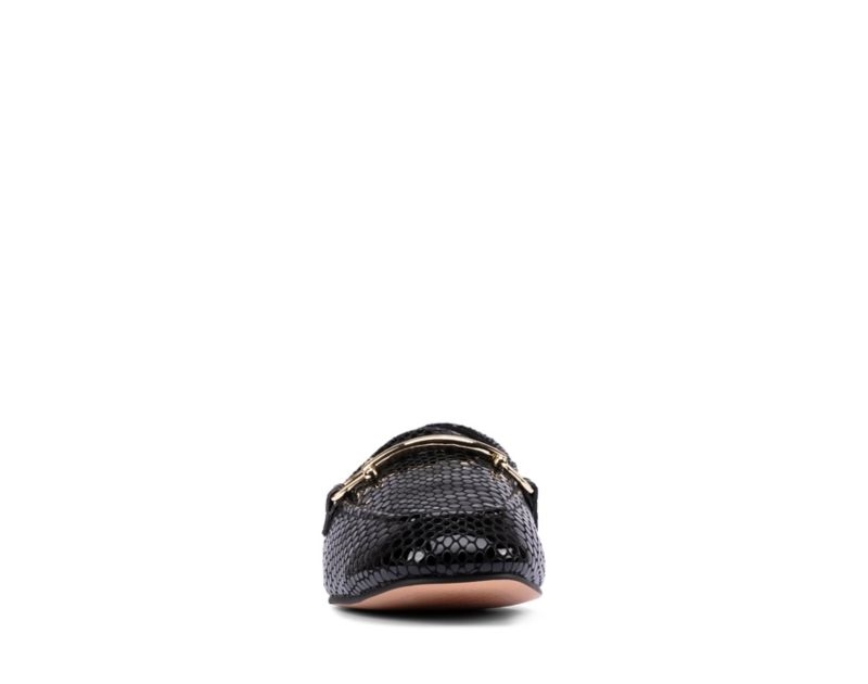 Clarks Pure 2 Loafers Flat Shoes Black Women - India M2P3215-W1