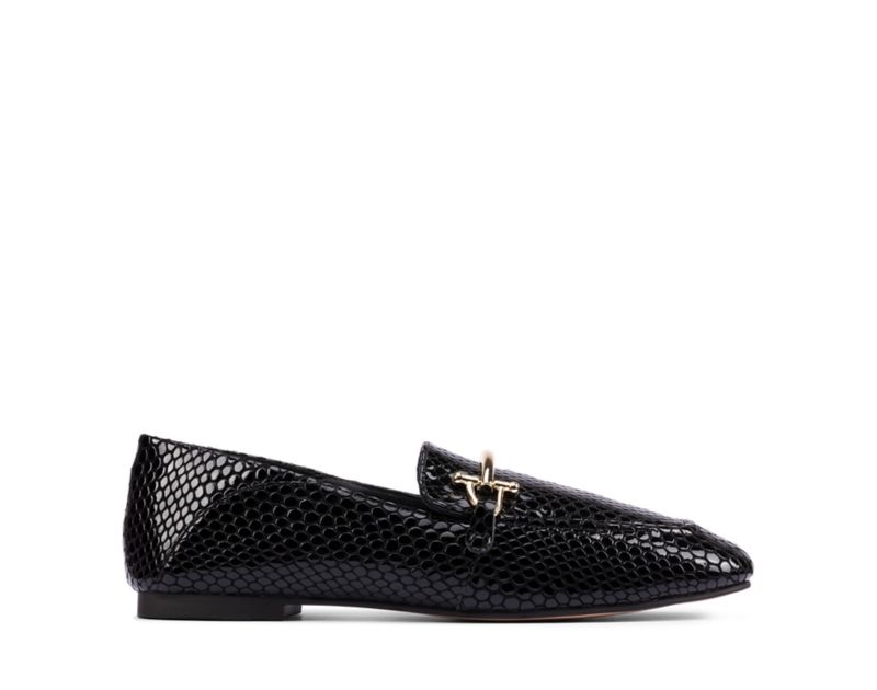 Clarks Pure 2 Loafers Flat Shoes Black Women - India M2P3215-W1