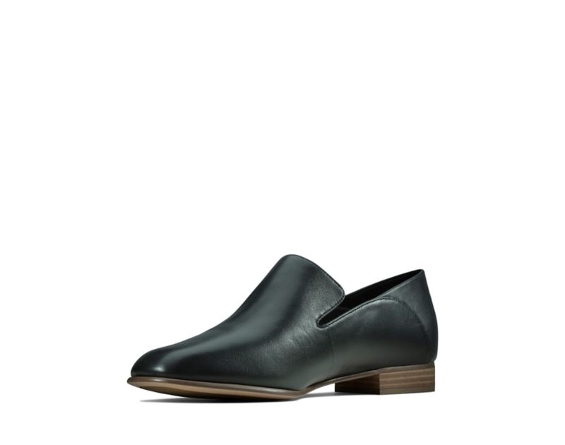 Clarks Pure Viola Loafers Black Women - India G5J7205-B8