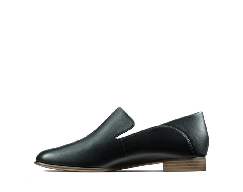 Clarks Pure Viola Loafers Black Women - India G5J7205-B8