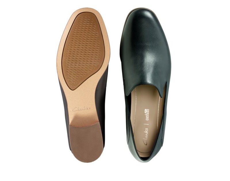 Clarks Pure Viola Loafers Black Women - India G5J7205-B8