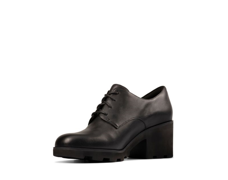 Clarks Rene Lace Heeled Shoes Black Shoes Black Women - India J8F2579-K7