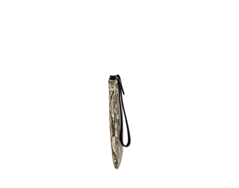 Clarks Roslyn Lily Wallets Purses Beige Snake Women - India G3C0967-D8