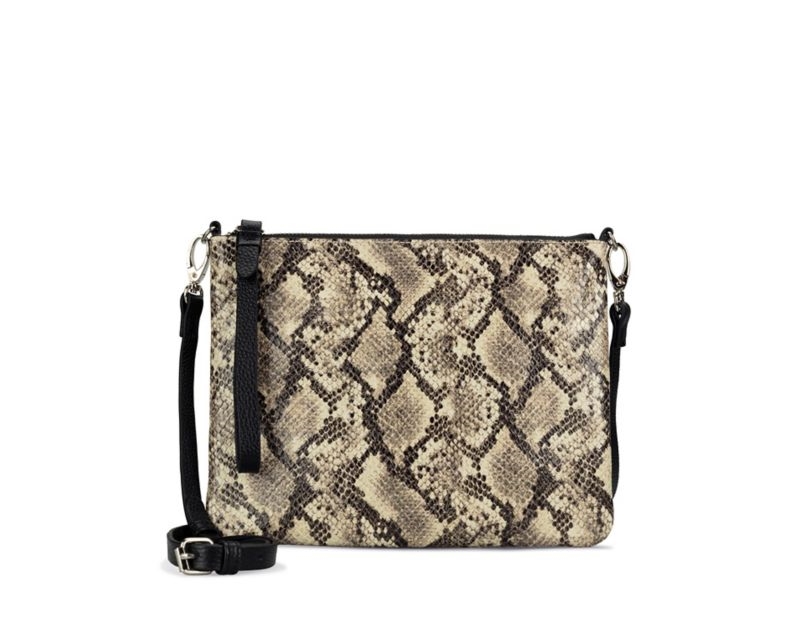 Clarks Roslyn Lily Wallets Purses Beige Snake Women - India G3C0967-D8