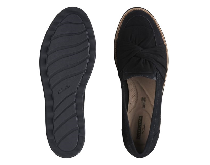 Clarks Sharon Dasher Wedge Shoes Black Shoes Black Women - India H4E8848-A0