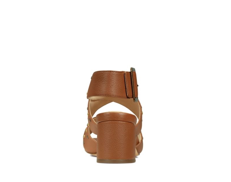 Clarks Sheer 55 Buckle Heeled Sandals Brown Women - India Y7S3072-C6