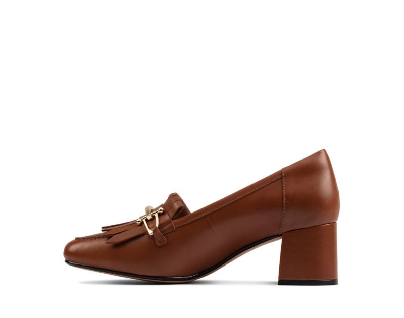 Clarks Sheer 55 Loafers Black Shoes Dark Brown Women - India R0Z5107-J6