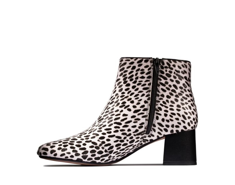 Clarks Sheer Flora 2 Ankle Boots Leopard Women - India E0X1310-D0