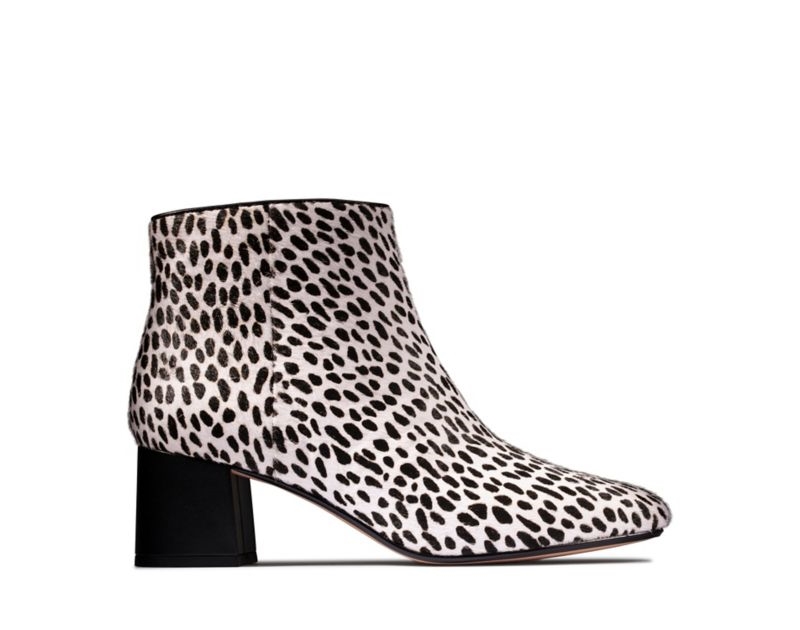 Clarks Sheer Flora 2 Ankle Boots Leopard Women - India E0X1310-D0