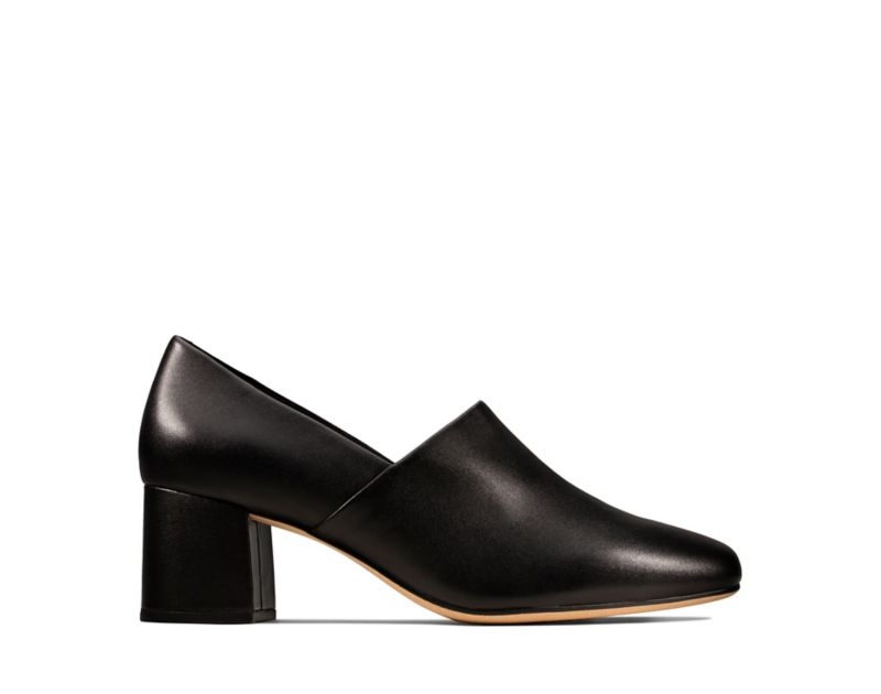 Clarks Sheer Lily Heeled Shoes Heels Black Women - India R4F0387-A2